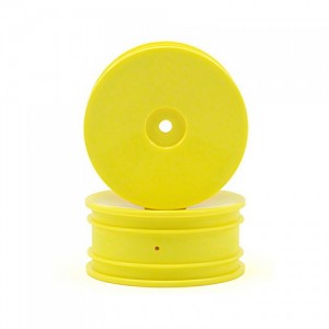 [TEAM LOSI] Team Losi Front Wheel Set (Yellow) (2) (Mini 8IGHT)