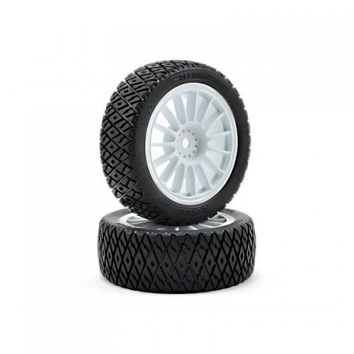�˾���ũ LOS41006 [TEAM LOSI] FF/RR Gravel Spec Tire,(2) Mounted: 1/14 Mini Rally Ÿ�̾�