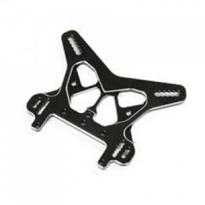 [TLR Racing] Rear Shock Tower, Black, Aluminum: 8X/8XE