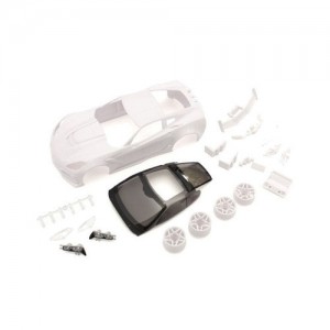 [KYOSHO] CORVETTE ZR1 White Body Set w/Wheel