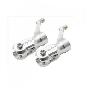 CNC AL Main Blade Grip Set (Silver) - Blade 180 CFX