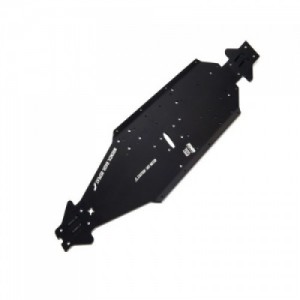 [ARRMA] ALUMINUM CHASSIS CNC 7075 T6 LWB (BLACK) (1PC)