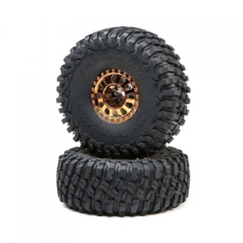 �˾���ũ LOS43028 [TEAM LOSI] 2.2 Wheels with BFG Tire, Copper: Lasernut U4