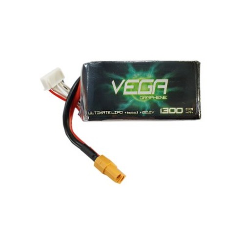 �˾���ũ  [VEGA] ���� �׷��� 22.2V 1300mAh 120C ��Ƭ������ ���͸� - XT60