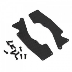 [TLR Racing] Front Arm Inserts Carbon 8XT