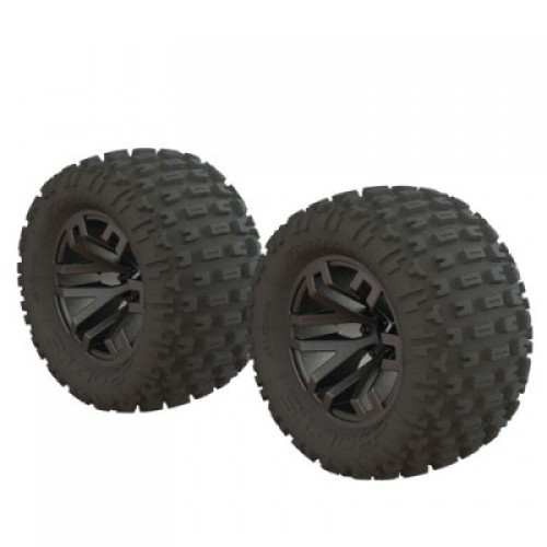 [�˾���ũ] ARA550086 [ARRMA] DBOOTS FORTRESS MT TIRE SET GLUED (GUN METAL) (2PCS)