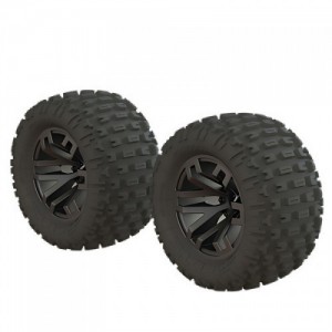 [ARRMA] DBOOTS FORTRESS MT TIRE SET GLUED (GUN METAL) (2PCS)