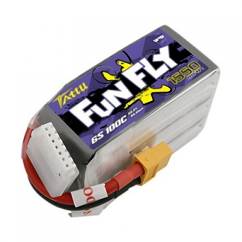 �˾���ũ TA-FF-100C-1550-6S1P-XT60 [Gens Ace(Tattu)] FunFly 22.2V 1550mAh 100C 6S1P ��Ƭ������ ���͸� - XT60