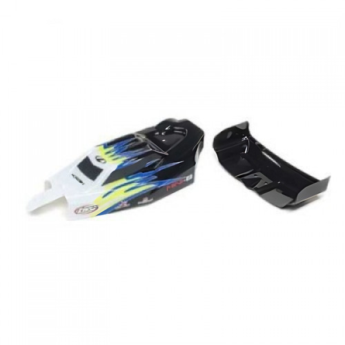 �˾���ũ LOS210020 [TEAM LOSI] Body & Wing, Black/White: Mini-B