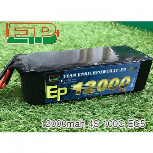�˾���ũ 12000-4S-100C [EP POWER] 14.8V 12000mah 100C ��Ƭ������ ���͸� - EC5