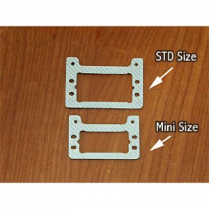 [CS] T-Rex500 Carbon Rudder Servo Mount(Silver) for Mini Servo