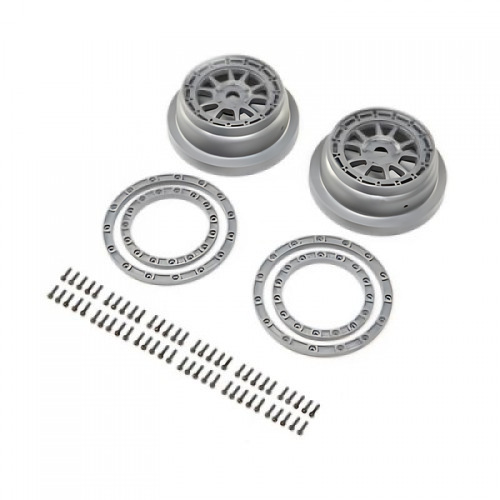 �˾���ũ LOS43029 [TEAM LOSI] Beadlock Wheel and Ring Set (2): SBR 2.0