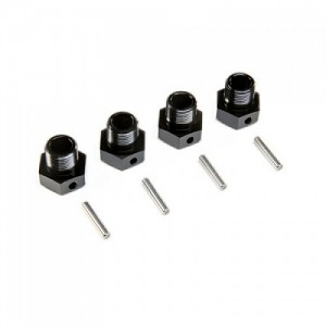 [TEAM LOSI] 17mm Wheel Hex, Black (4): SBR 2.0