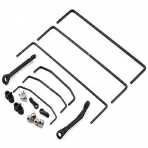 [TEAM LOSI] Front & Rear Sway Bar Set (3): SBR 2.0