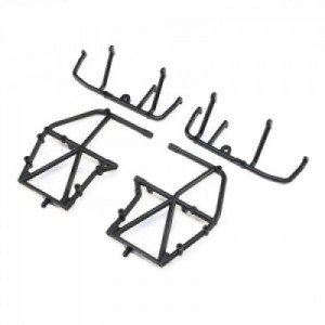 [TEAM LOSI] Side Cage and Lower Bar, Black: LMT