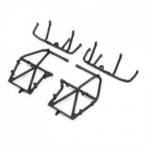 [TEAM LOSI] Side Cage and Lower Bar, Black: LMT