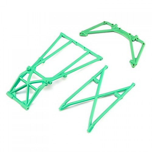 �˾���ũ LOS241043 [TEAM LOSI] Rear Cage and Hoop Bars, Green: LMT