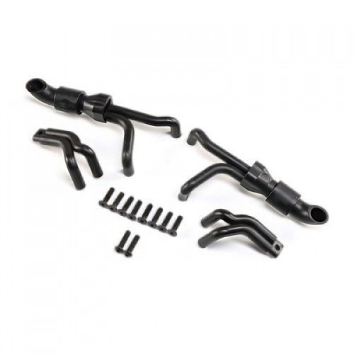 �˾���ũ LOS241035 [TEAM LOSI] 4n1 Collective Headers, Silver: LMT
