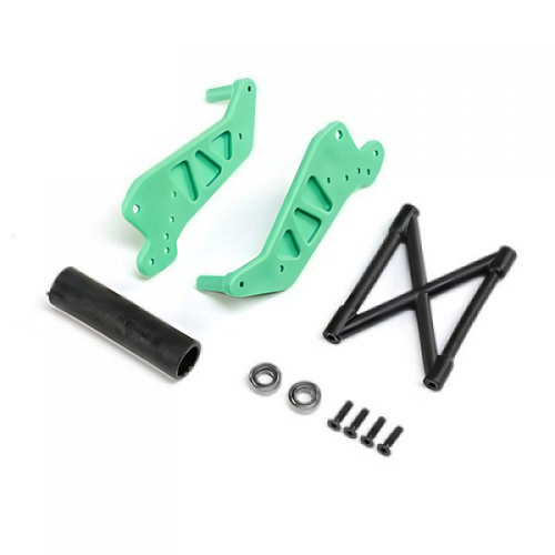 �˾���ũ LOS241029 [TEAM LOSI] Wheelie Bar Set, Green: LMT