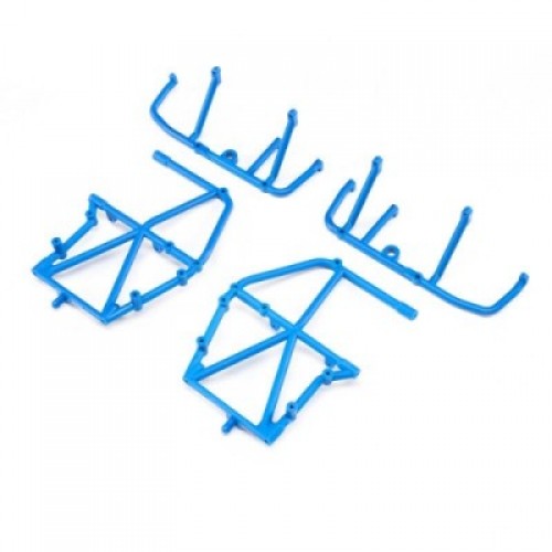 �˾���ũ LOS241047 [TEAM LOSI] Side Cage and Lower Bar, Blue: LMT