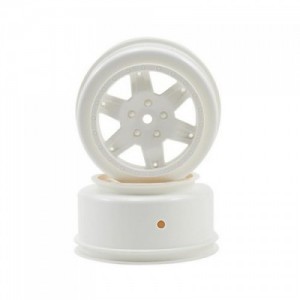 [TLR Racing] Team Losi Racing 12mm Hex Short Course Wheels (White) (2) (22SCT/TEN-SCTE)