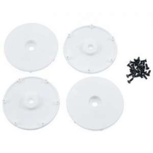[TLR Racing] Team Losi Racing Wheel Disk w/Screws (4) (White)