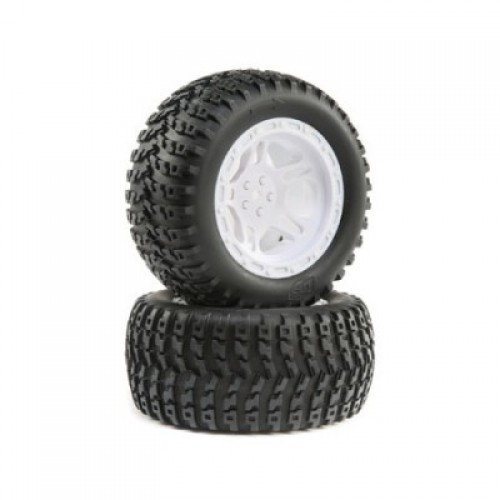 �˾���ũ LOS43023 [TEAM LOSI] White Wheel and Tire Mounted (2): 22S ST