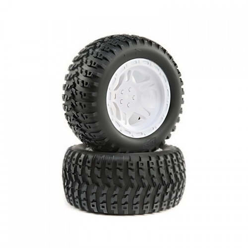 �˾���ũ LOS43023 [TEAM LOSI] White Wheel and Tire Mounted (2): 22S ST