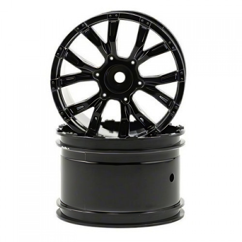 �˾���ũ LOSB7014 [TEAM LOSI] Team Losi 320S Force Wheels (Black Chrome) (2) (Ten-T)