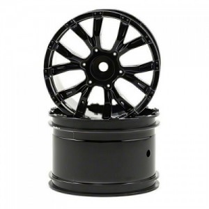 [TEAM LOSI] Team Losi 320S Force Wheels (Black Chrome) (2) (Ten-T)