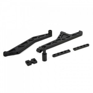[TEAM LOSI] FR/RR Chassis Brace & CNTR Diff Spcr: Monster Truck XL