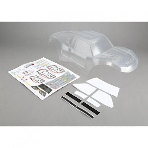 �˾���ũ LOS250015 [TEAM LOSI] Body, Clear with Sticker Set: Monster Truck XL �ٵ� (�̵���)