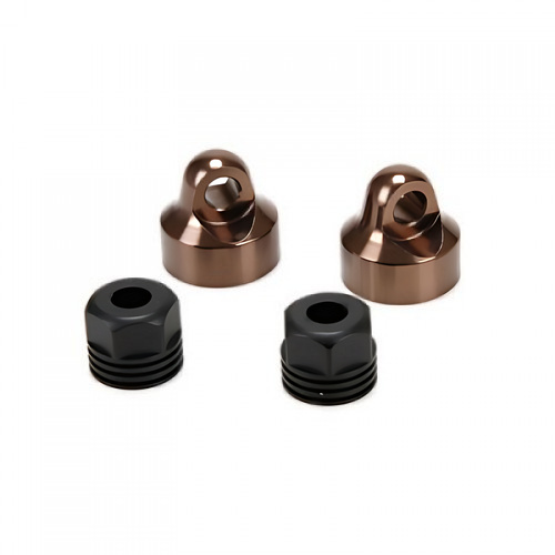�˾���ũ LOS253018 [TEAM LOSI] Shock Cap, Top & Bottom (2): �ƿ�� R8 ��ĸ