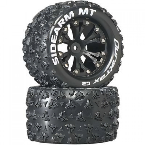 �˾���ũ DTXC3516 [DURATRAX] Duratrax Sidearm MT 2.8 Mounted 1/2 Offset C2 Blk (2)