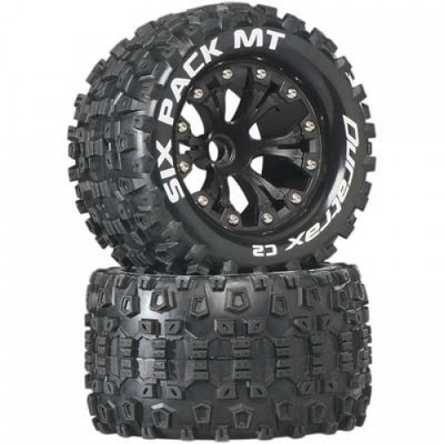 �˾���ũ DTXC3518 [DURATRAX] Duratrax Six Pack MT 2.8 2WD Mounted Front C2 Black (2)