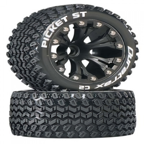 �˾���ũ DTXC3546 [DURATRAX] Duratrax Picket ST 2.8 2WD Mounted Front C2 Black (2)