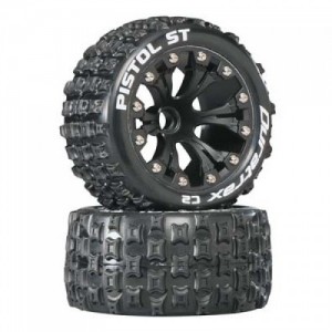 [DURATRAX] Duratrax Pistol ST 2.8 2WD Mounted Front C2 Black (2)