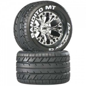 [DURATRAX] Duratrax Bandito MT 2.8 Mounted 1/2 Offset Chrome (2)