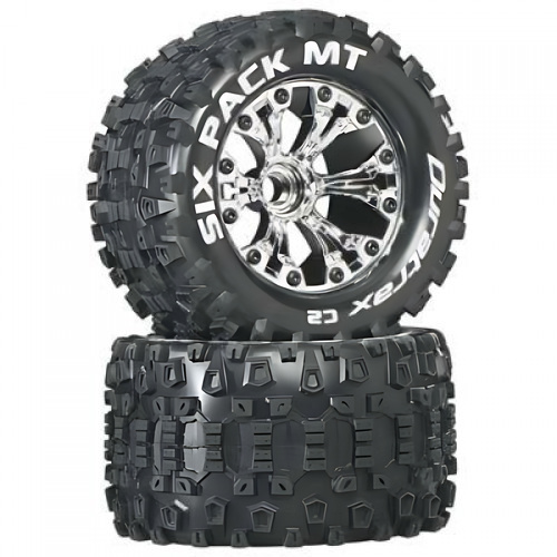�˾���ũ DTXC3519 [DURATRAX] Duratrax Six Pack MT 2.8 2WD Mounted Front C2 Chrome (2