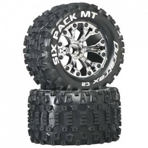 [DURATRAX] Duratrax Six Pack MT 2.8 2WD Mounted Front C2 Chrome (2