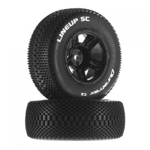 �˾���ũ DTXC3678 [DURATRAX] Duratrax 1/10 Lineup SC Tire C2 Mounted Front Slash (2) (Traxxas Slash 2WD ��Ÿ�̾�� �������)