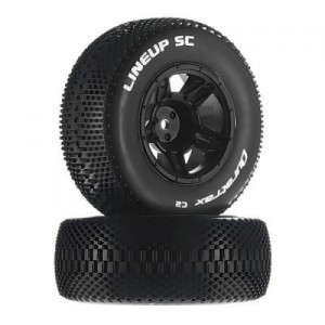 [DURATRAX] Duratrax 1/10 Lineup SC Tire C2 Mounted Front Slash (2) (Traxxas Slash 2WD ��Ÿ�̾�� �������)
