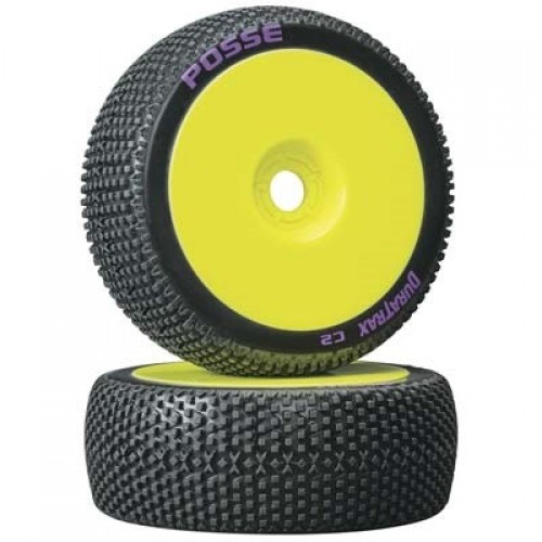 [�˾���ũ] DTXC3632 [DURATRAX] Duratrax 1/8 Posse Buggy Tire C2 Mounted Yellow (2)