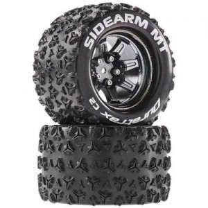 [DURATRAX] Duratrax Sidearm MT 2.8 Mounted Blck Chrome 14mm Hex(2)