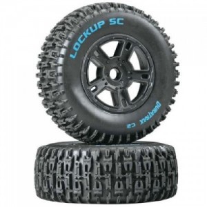 [DURATRAX] Duratrax Lockup SC Tire C2 Mounted Black Front SC10 (2) (Soft Compound)