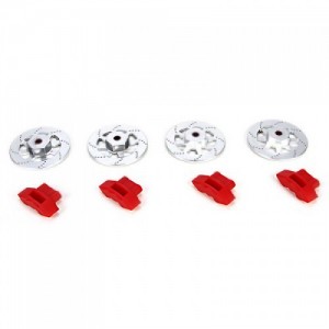 [TEAM LOSI] Wheel Hex Brake Rotor & Caliper FR RR Set V100