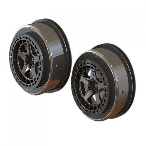 �˾���ũ ARA510098 [ARRMA] SC 2.2/3.0 WHEEL 14mm HEX (BLACK CHROME/2pcs)