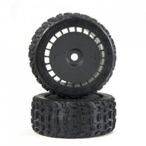 [ARRMA] ARA550097 DBOOTS KATAR T BELTED 6S TIRE SET GLUED (BLACK) (2PCS)