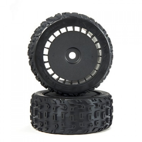 �˾���ũ ARA550097 [ARRMA] ARA550097 DBOOTS KATAR T BELTED 6S TIRE SET GLUED (BLACK) (2PCS)