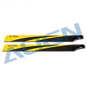 [ALIGN] T-Rex600 3G Carbon Fiber Blades(Yellow)